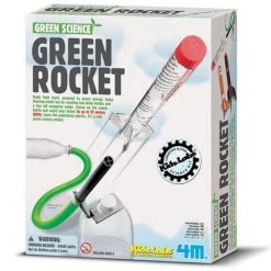 Johnco Green Energy Powered Rocket | 4M Man Cave Gifts