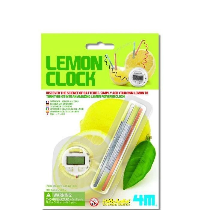Johnco Lemon Powered Clock | 4M Kids Science STEM Toys 3 Johnco Lemon Powered Clock | 4M Kids Science STEM Toys
