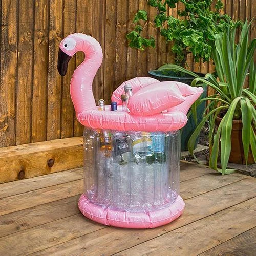 Outliving Inflatable Flamingo Ice Bucket 3 Outliving Inflatable Flamingo Ice Bucket