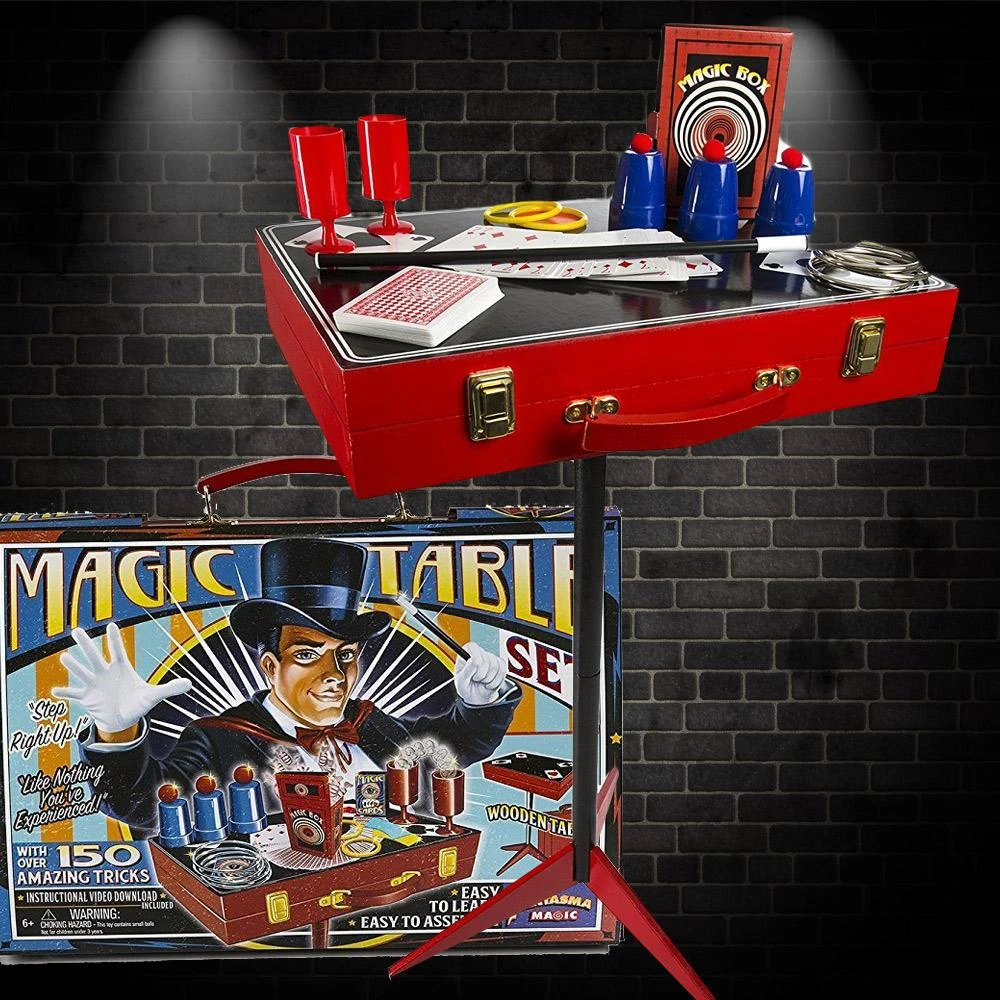 Theatrix Retro Magic Table Magician's Set With 150 Tricks! 3 Theatrix Retro Magic Table Magician's Set With 150 Tricks!