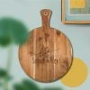 Yellow Octopus Personalised Personalised Round Paddle Serving Board - Birds Design