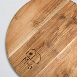 Yellow Octopus Personalised Foodie Personalised Round Paddle Serving Board - Home & Intials