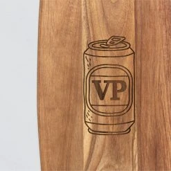 Yellow Octopus Personalised Personalised Acacia Paddle Serving Board - Funny Beer Style