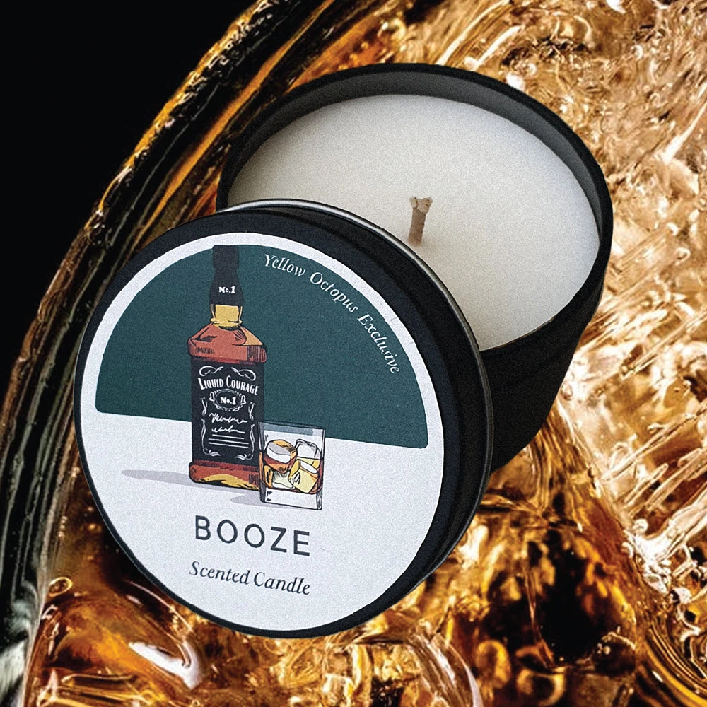 Cedargris Booze Scented Candle Tin 3 Cedargris Booze Scented Candle Tin