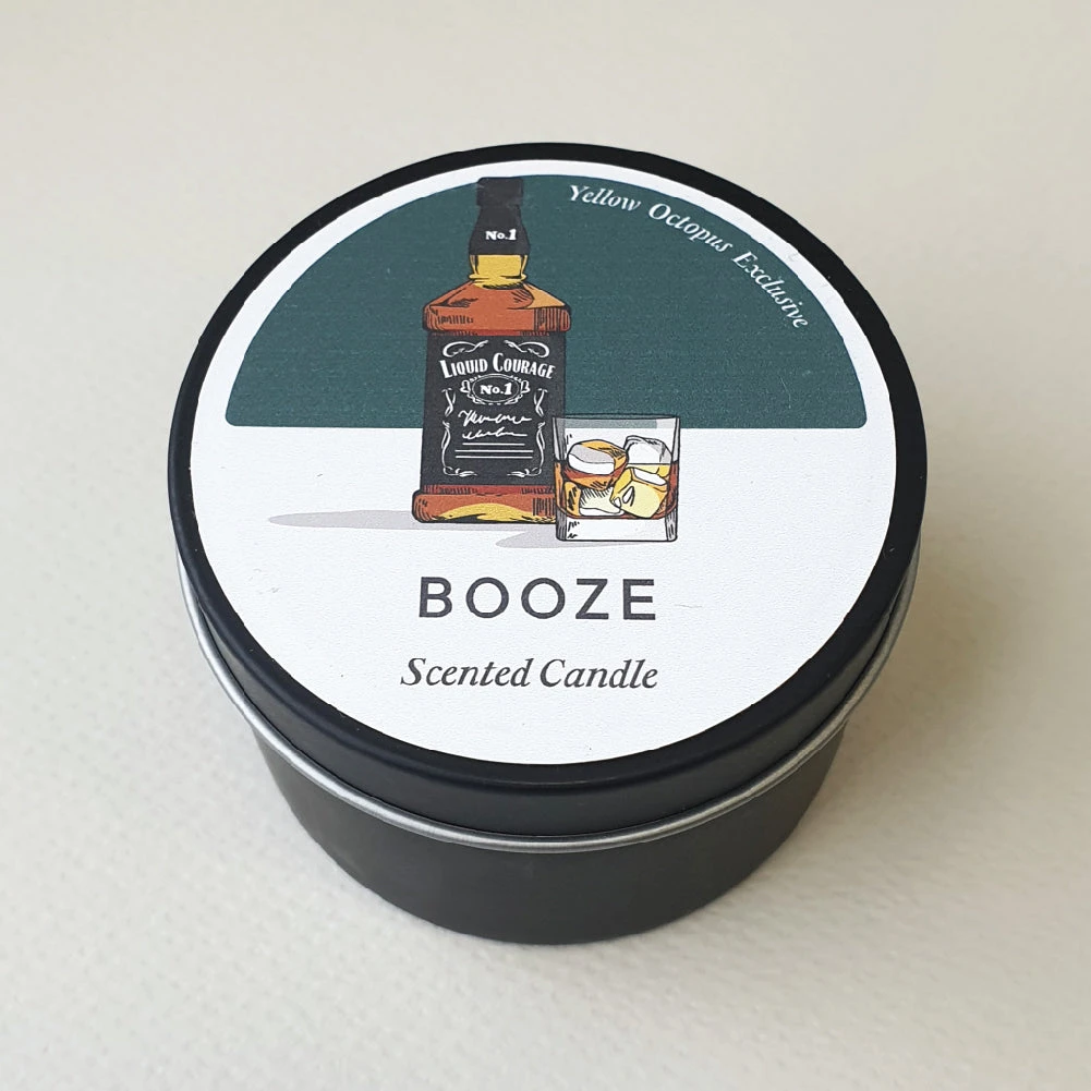 Cedargris Booze Scented Candle Tin 4 Cedargris Booze Scented Candle Tin