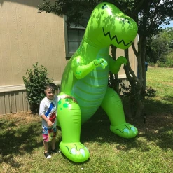 William Valentine Giant Inflatable T-Rex Dinosaur Yard Sprinkler 1.9m Tall!