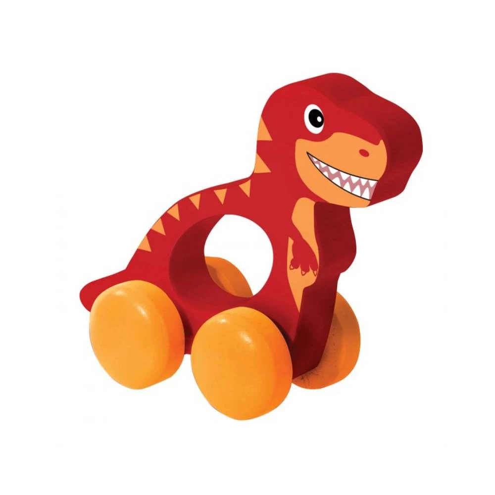 IsAlbi Classic Wooden Push-Along Dinosaur Toy | Assorted Baby Shower Gifts 3 IsAlbi Classic Wooden Push-Along Dinosaur Toy | Assorted Baby Shower Gifts