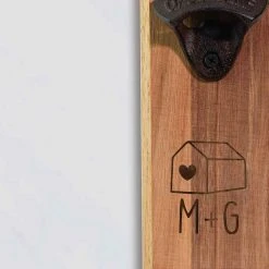 Yellow Octopus Personalised Personalised Wall Mount Bottle Opener - Home & Intials 7 Yellow Octopus Personalised Personalised Wall Mount Bottle Opener - Home & Intials