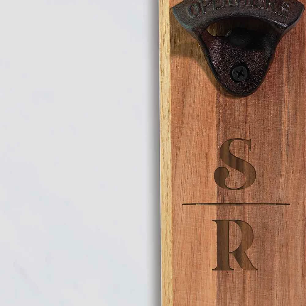 Yellow Octopus Personalised Personalised Wall Mount Bottle Opener - Classic Initials Personalised Birthday Gifts 5 Yellow Octopus Personalised Personalised Wall Mount Bottle Opener - Classic Initials Personalised Birthday Gifts