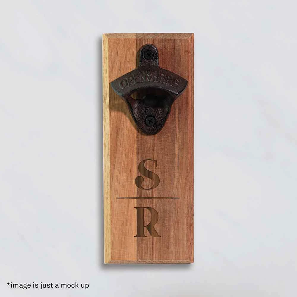 Yellow Octopus Personalised Personalised Wall Mount Bottle Opener - Classic Initials Personalised Birthday Gifts 4 Yellow Octopus Personalised Personalised Wall Mount Bottle Opener - Classic Initials Personalised Birthday Gifts