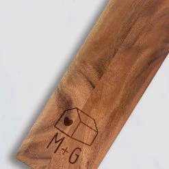 Yellow Octopus Personalised Foodie Personalised Baguette Paddle Serving Board - Home & Initials