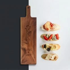 Yellow Octopus Personalised Personalised Baguette Paddle Serving Board - Sprig Design Foodie