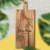 Yellow Octopus Personalised Personalised Acacia Paddle Serving Board - Monstera Design Gifts For Sisters 1 Yellow Octopus Personalised Personalised Acacia Paddle Serving Board - Monstera Design Gifts For Sisters