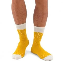 IsAlbi Mens Lager Beer Socks-in-a-Can Beer Gifts