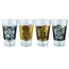 Ikon Collectables Harry Potter Set Of 4 Hogwarts Drinking Glasses