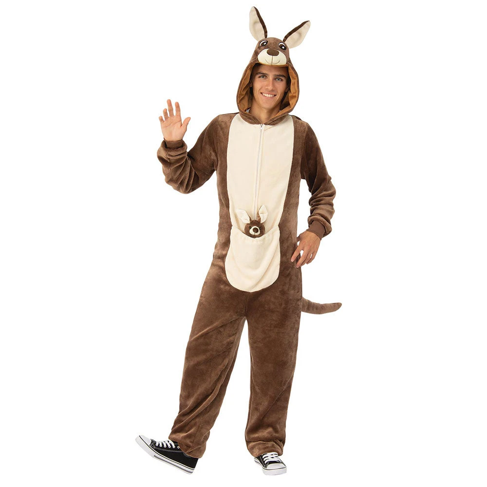 Rubies Deerfield Kangaroo Furry Onesie Adult Costume Adult Costumes 3 Rubies Deerfield Kangaroo Furry Onesie Adult Costume Adult Costumes
