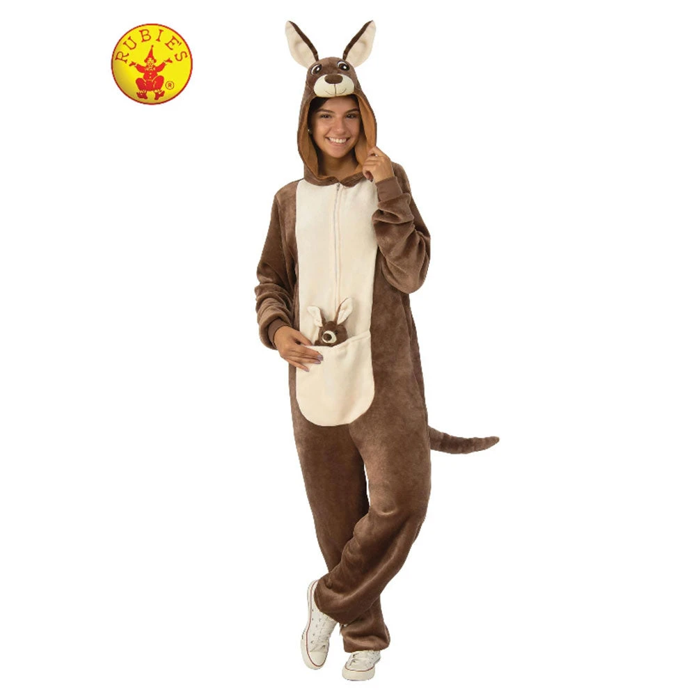 Rubies Deerfield Kangaroo Furry Onesie Adult Costume Adult Costumes 4 Rubies Deerfield Kangaroo Furry Onesie Adult Costume Adult Costumes