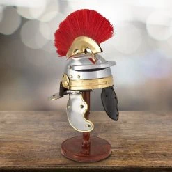 Vintage Nautical Man Cave Gifts Miniature Roman Centurion Helmet Replica