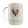 Yellow Octopus New Personalised Mug - Heart Design With Photo