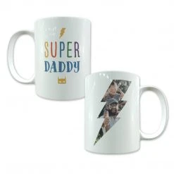 Yellow Octopus New Personalised Mug - Super Daddy Design With Photo