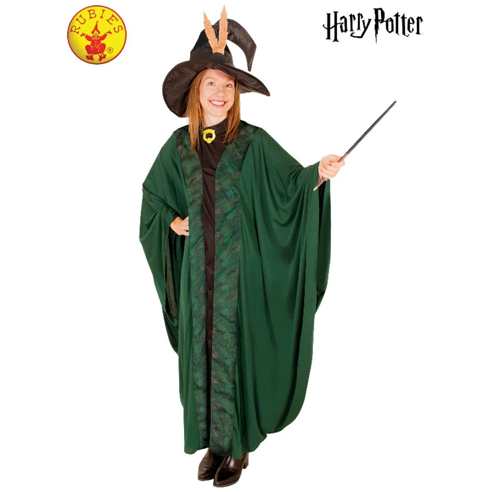 Rubies Deerfield Harry Potter Professor McGonagall Robe Adult Costume 7 Rubies Deerfield Harry Potter Professor McGonagall Robe Adult Costume