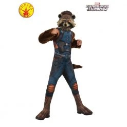 Rubies Deerfield Marvel Rocket Raccoon Deluxe Child Costume Gifts For Boys