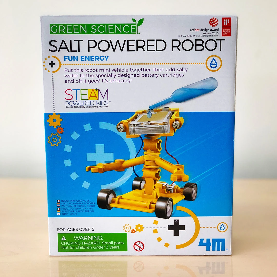 Johnco Salt Water Powered Robot | 4M Green Science 5 Johnco Salt Water Powered Robot | 4M Green Science