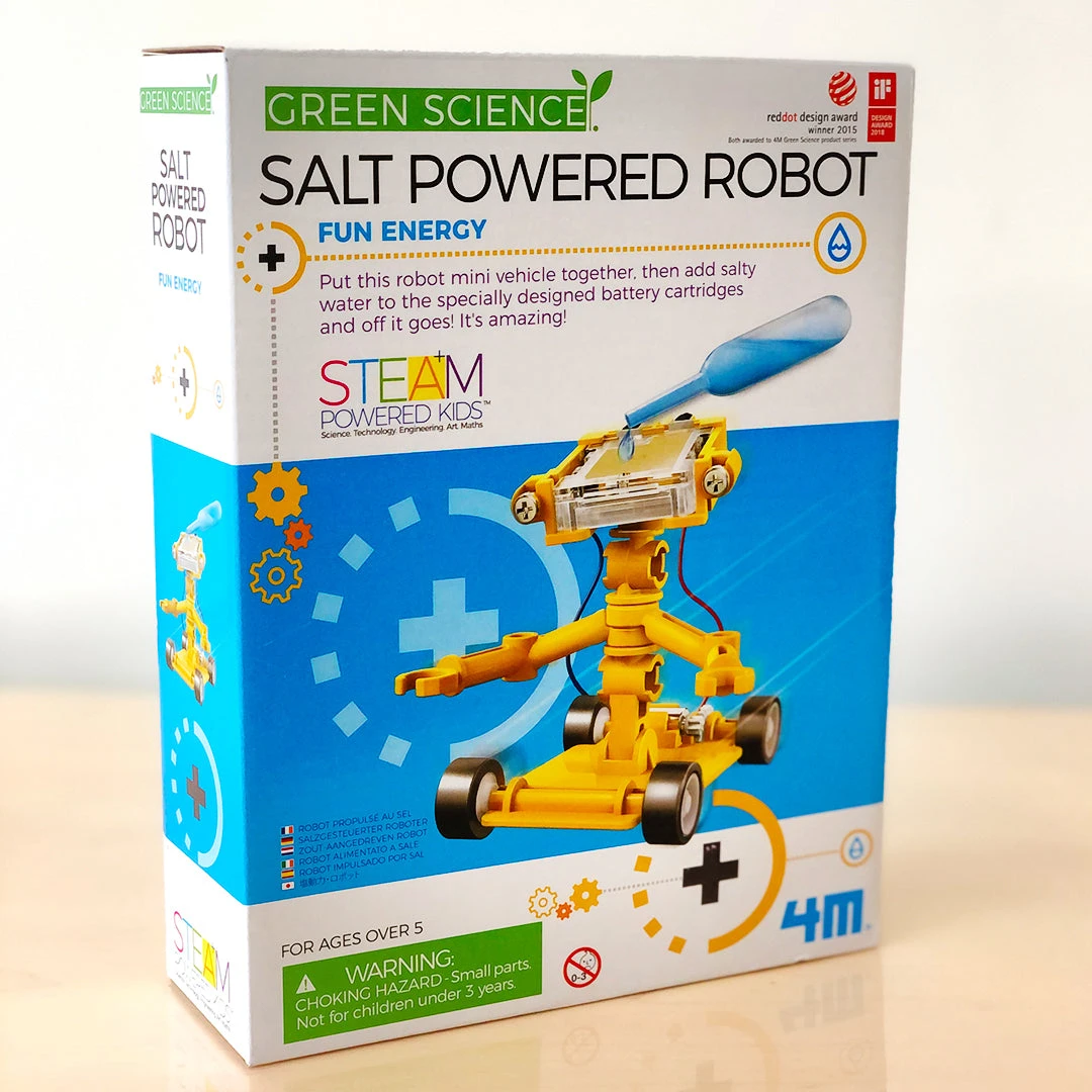 Johnco Salt Water Powered Robot | 4M Green Science 3 Johnco Salt Water Powered Robot | 4M Green Science