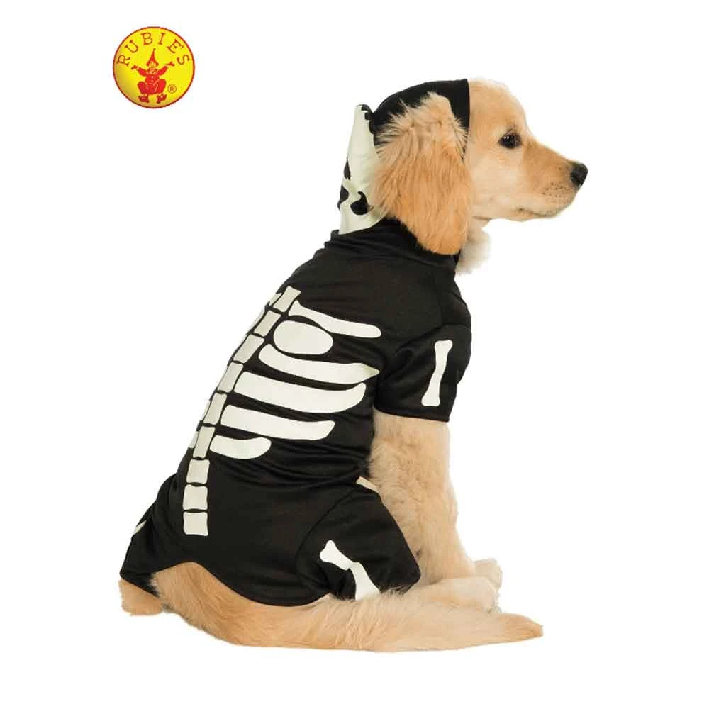 Rubies Deerfield Novelty Skeleton Glow In The Dark Pet Hoodie Costume 5 Rubies Deerfield Novelty Skeleton Glow In The Dark Pet Hoodie Costume