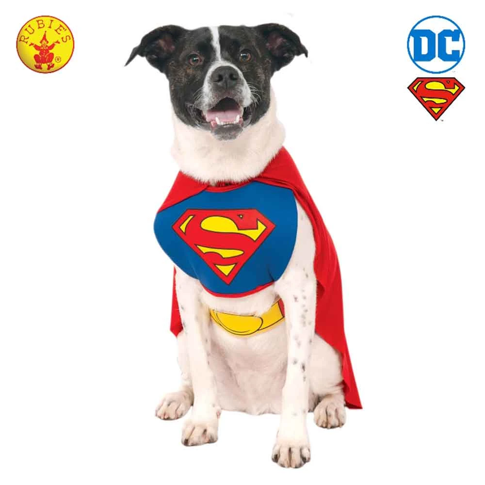 Rubies Deerfield DC Comics Superman Classic Pet Costume Comics & Superheroes 7 Rubies Deerfield DC Comics Superman Classic Pet Costume Comics & Superheroes