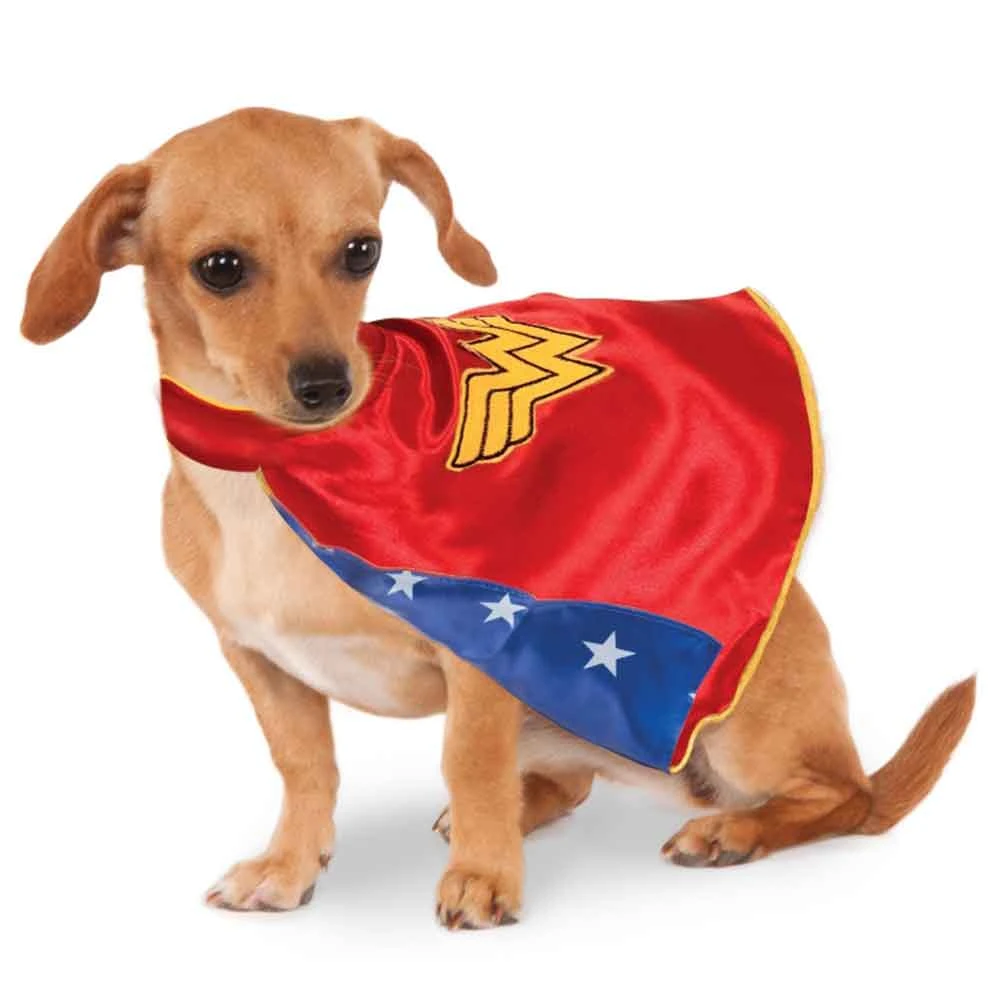 Rubies Deerfield DC Comics Wonder Woman Cape, Pet Costume 3 Rubies Deerfield DC Comics Wonder Woman Cape, Pet Costume