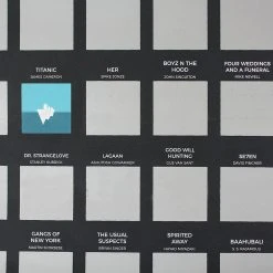 William Valentine 100 Movies To See Before You Die Scratch Poster