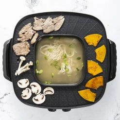 IsAlbi New 2-in-1 Electric Steamboat Hotpot With Teppanyaki Grill