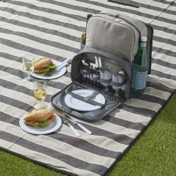 IsAlbi Flinders 4-Person Picnic Backpack With Cooler BBQ Gifts