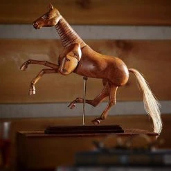 AM Living Science STEM Toys Artist's Movable Carved Wooden Horse