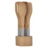 IsAlbi Foodie Beechwood Utensils With Stand | Set Of 4 2 IsAlbi Foodie Beechwood Utensils With Stand | Set Of 4