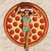 William Valentine Gigantic Pepperoni Pizza Beach Blanket Towel 152cm