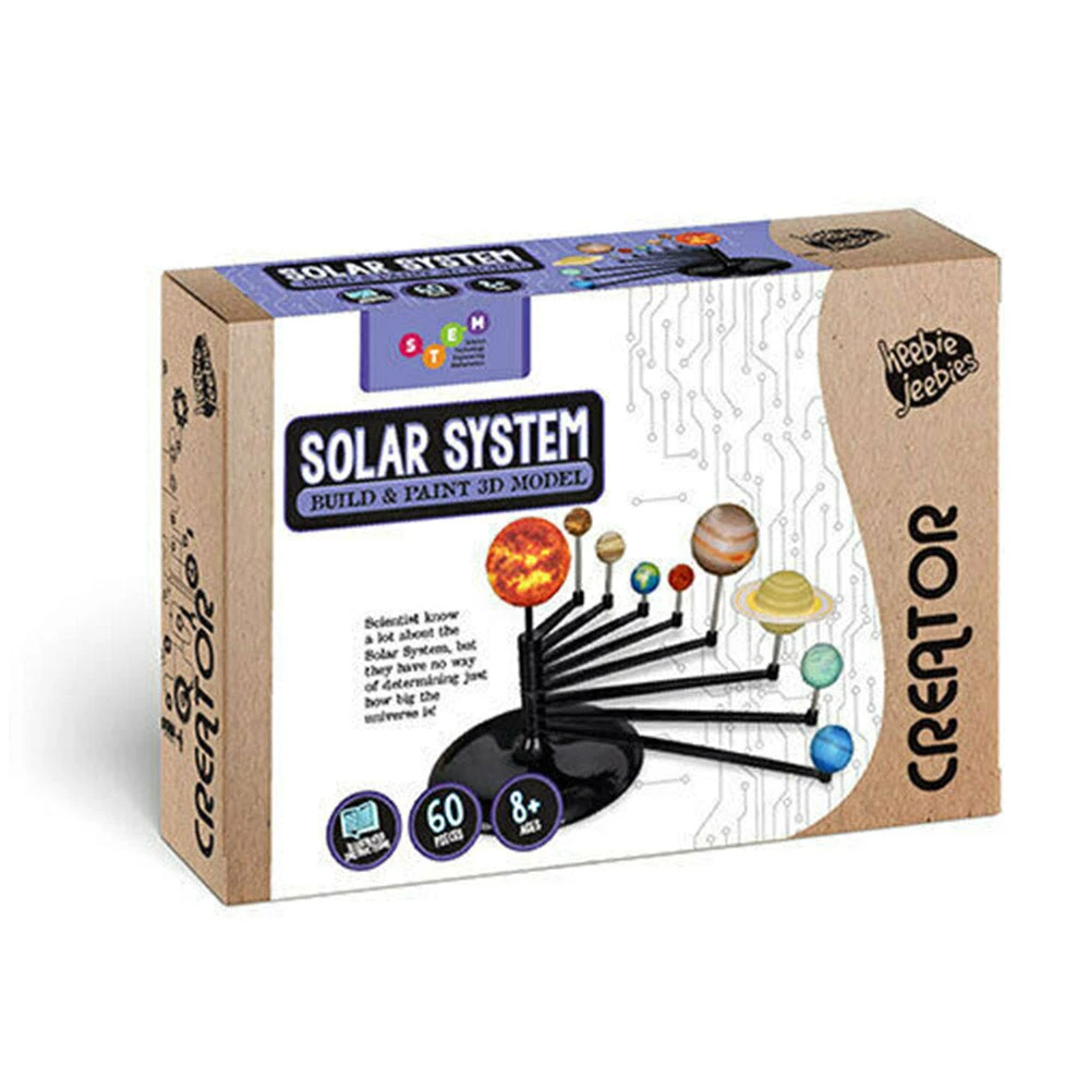 Heebiejeebies Build & Paint 3D Solar System Model Kit 4 Heebiejeebies Build & Paint 3D Solar System Model Kit