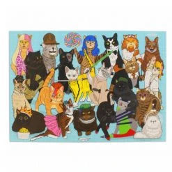 Curated Celebri Cats 1000-Piece Puzzle