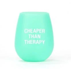 Jasnor Gifts For Grandmas Cheaper Than Therapy Silicone Wine Cup