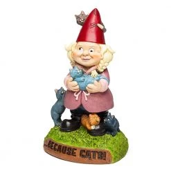 William Valentine The Crazy Cat Lady Garden Gnome Gifts For Sisters