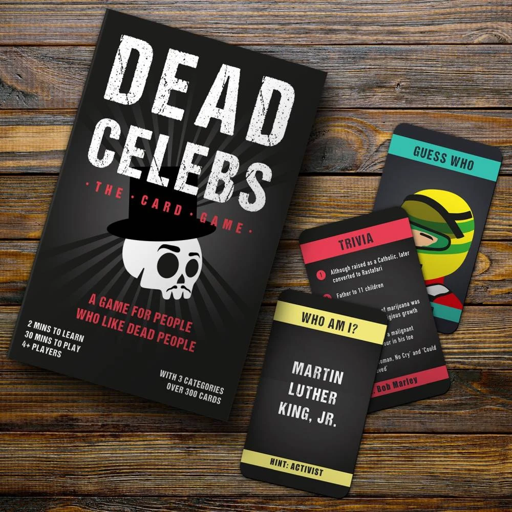 William Valentine Dead Celebs Card Game New 4 William Valentine Dead Celebs Card Game New