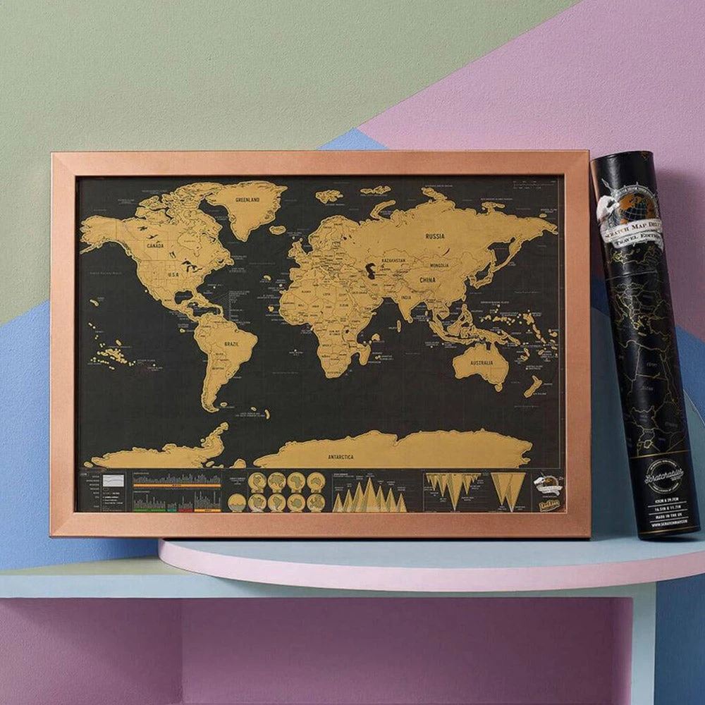 IsAlbi Office Gifts My Travel Scratch Map 11 IsAlbi Office Gifts My Travel Scratch Map