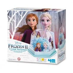Johnco Disney Frozen II Crystal Growing Terrarium Kit New