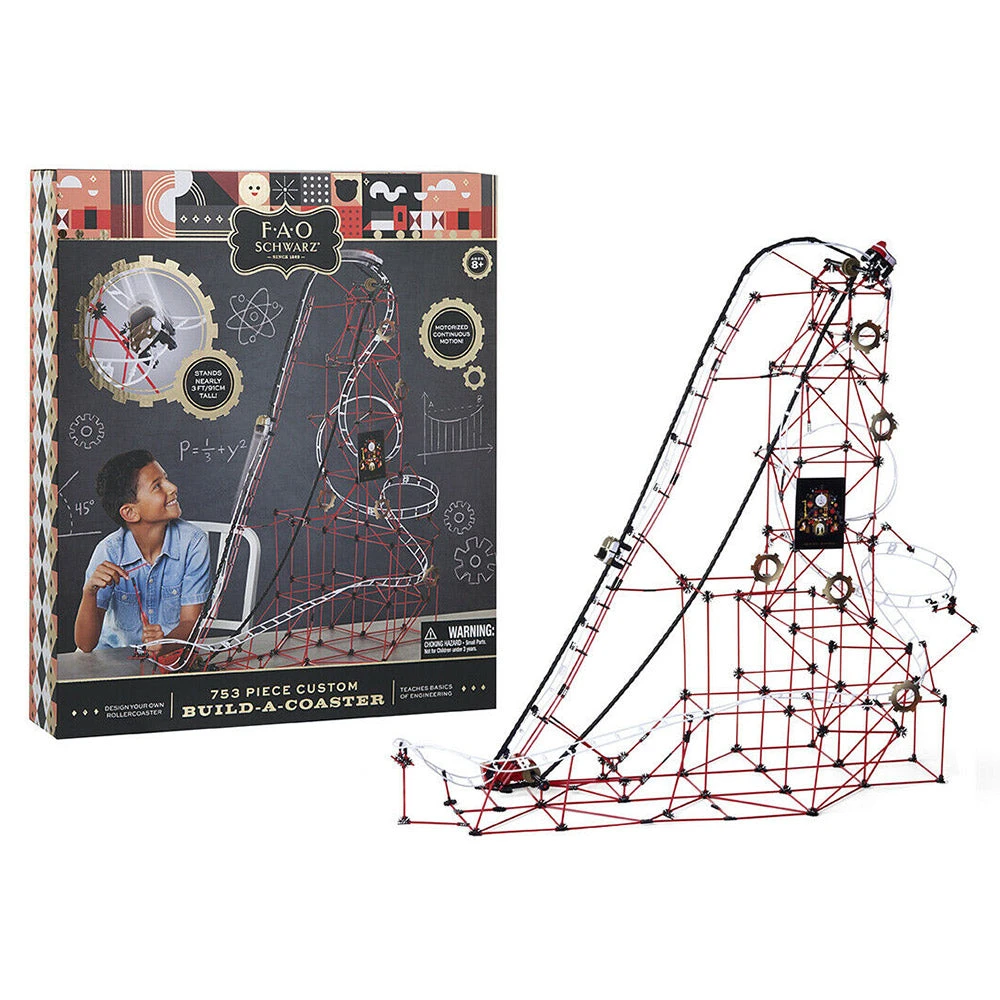 Outliving Science STEM Toys 753 Piece Build-A-Coaster Set | F.A.O Schwarz 4 Outliving Science STEM Toys 753 Piece Build-A-Coaster Set | F.A.O Schwarz