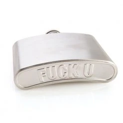 Mdi F#ck You Stainless Steel Hip Flask Kris Kringle Gifts