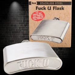 Mdi F#ck You Stainless Steel Hip Flask Kris Kringle Gifts