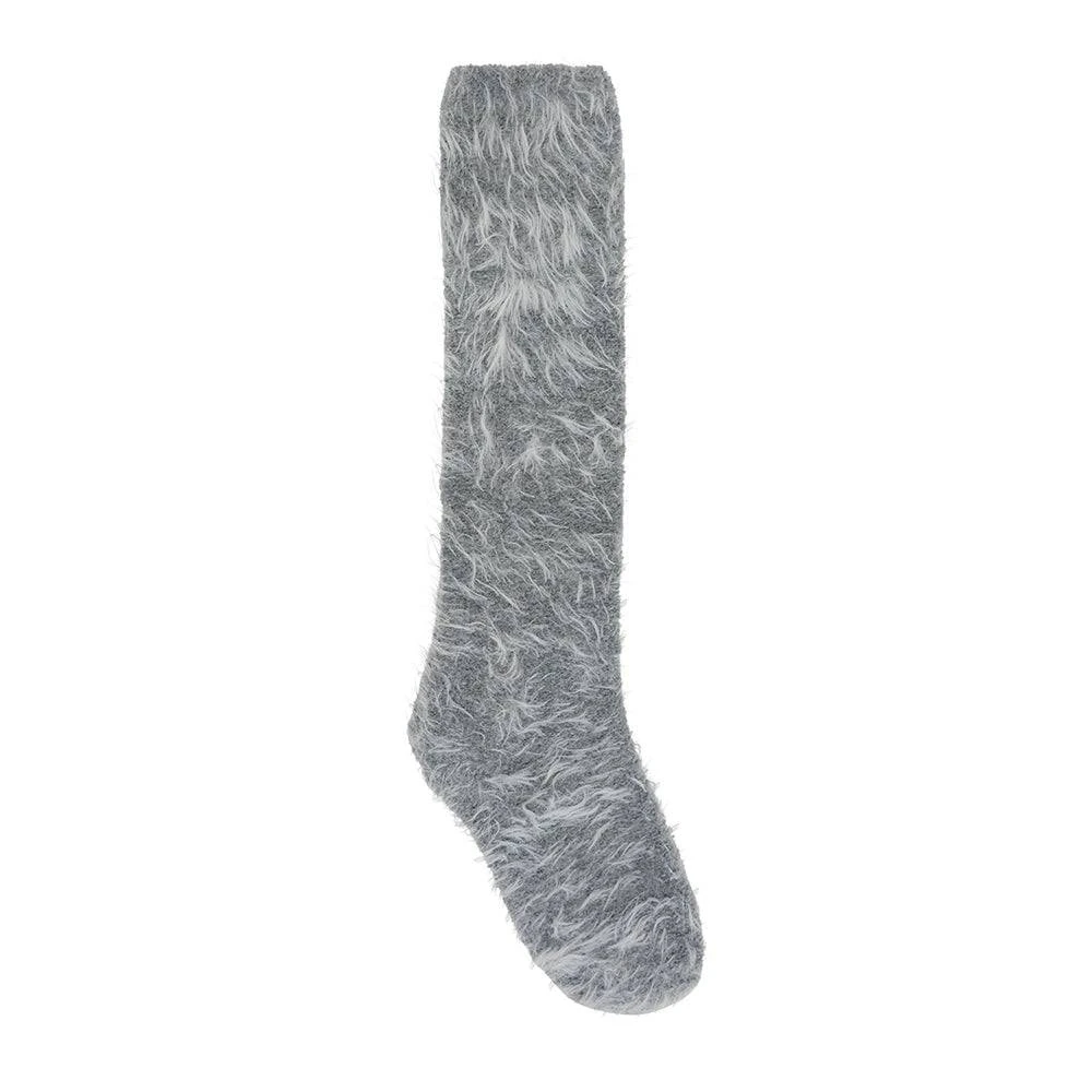 Annabel Trends Fuzzy Bed Socks | Grey 5 Annabel Trends Fuzzy Bed Socks | Grey