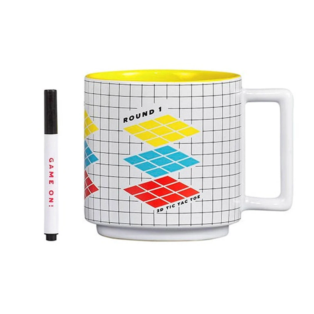 Designworks Collective Giant Products 3D Tic Tac Toe Giant Game Mug With Marker 4 Designworks Collective Giant Products 3D Tic Tac Toe Giant Game Mug With Marker