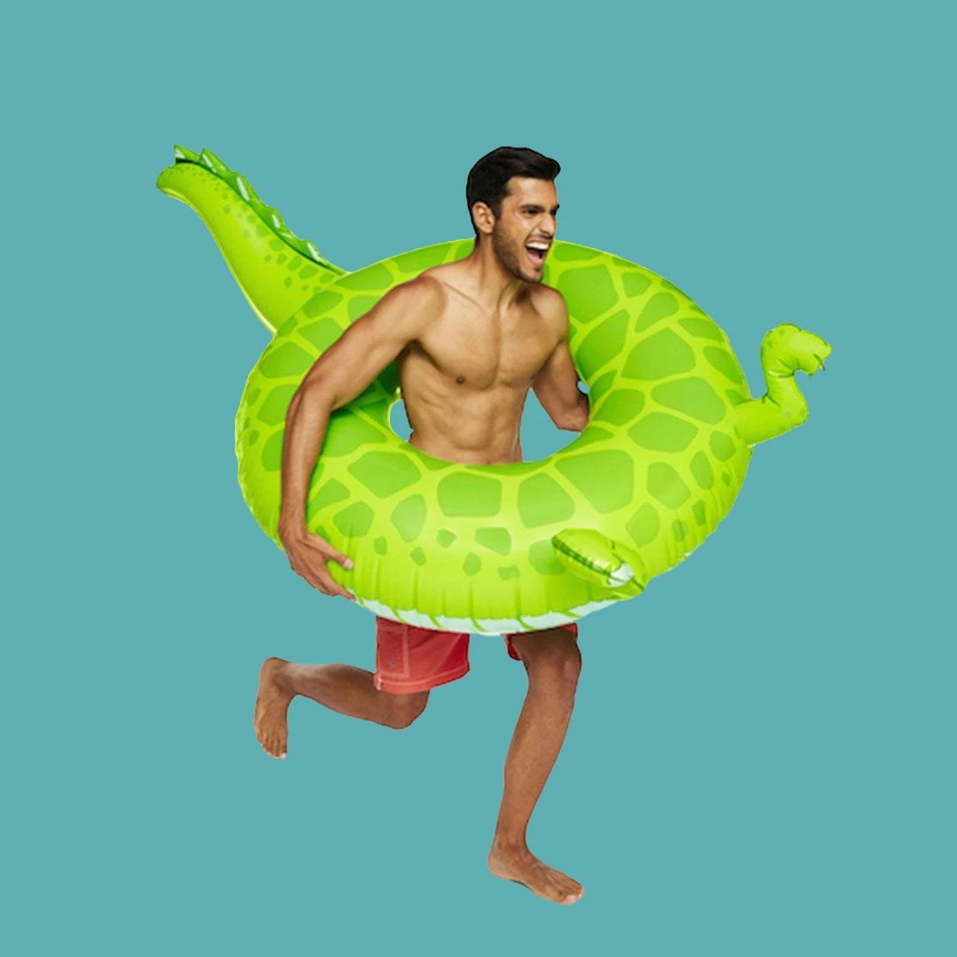 William Valentine Giant T-Rex Pool Ring Float 183cm 3 William Valentine Giant T-Rex Pool Ring Float 183cm